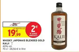 Intermarché Kaiji - whisky japonais blended gold offre