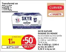 Intermarché Danone - skyr nature offre