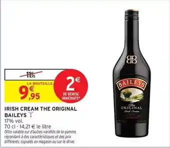 Intermarché Baileys - irish cream the original offre