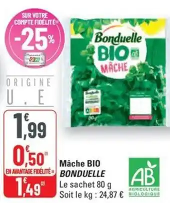 G20 BONDUELLE Mâche BIO offre