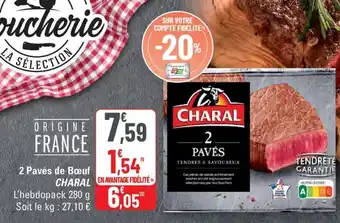 G20 CHARAL 2 Pavés de Bœuf offre