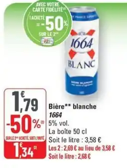 G20 1664 Bière blanche offre