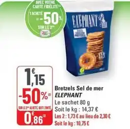 G20 ELEPHANT Bretzels Sel de mer offre