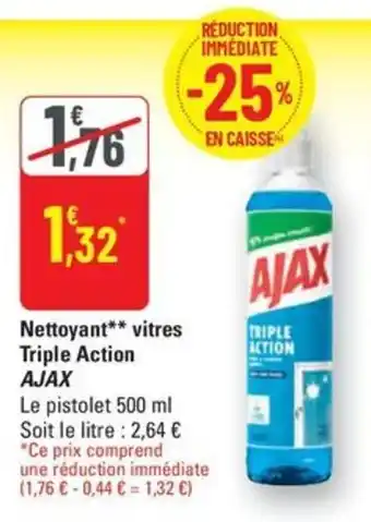 G20 AJAX Nettoyant vitres Triple Action offre