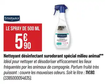 Bricorama Nettoyant désinfectant surodorant spécial milieu animal offre