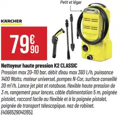 Bricorama KARCHER Nettoyeur haute pression K2 CLASSIC offre