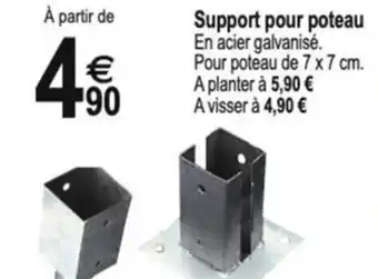 Tridôme Support pour poteau offre