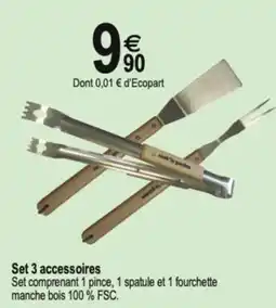 Tridôme Set 3 accessoires offre