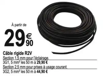 Tridôme Câble rigide R2V offre