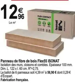 Tridôme ISONAT Panneau de fibre de bois flex55 offre