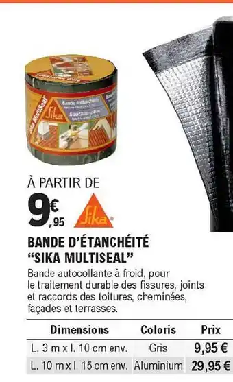 E.Leclerc Brico Bande D'étanchéité offre