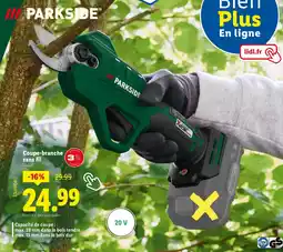 Lidl PARKSIDE Coupe-branche sans fil offre