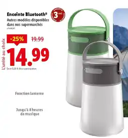 Lidl Enceinte Bluetooth offre