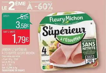 Match Jambon Le Supérieur à L'étouffée Fleury Michon offre