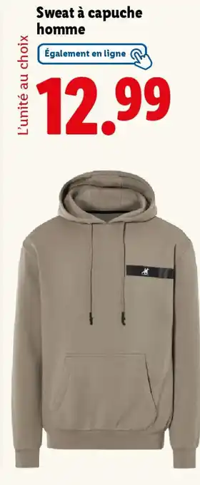 Lidl Sweat à capuche homme offre