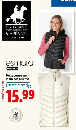 Lidl Esmara Doudoune sans manches femme offre