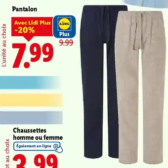 Lidl Pantalon offre