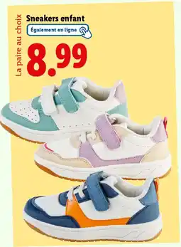 Lidl Sneakers enfant offre