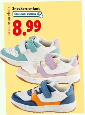 Lidl Sneakers enfant offre