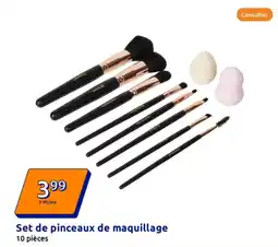 Action Set de pinceaux de maquillage offre