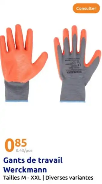 Action Gants de travail Werckmann offre