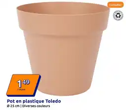 Action Pot en plastique Toledo offre