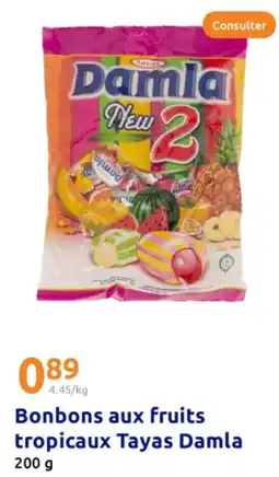 Action Bonbons aux fruits tropicaux Tayas Damla offre