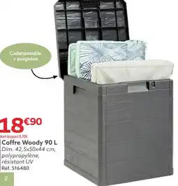 Gifi Coffre Woody 90 L offre