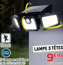 Gifi 3 lampes solaires offre