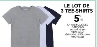 Stokomani LA FABRIQUE DES GARÇONS Le lot de 3 tee-shirts offre