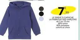 Stokomani LA FABRIQUE DES GARÇONS Le sweat à capuche offre