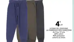 Stokomani LA FABRIQUE DES GARÇONS Le bas de jogging offre