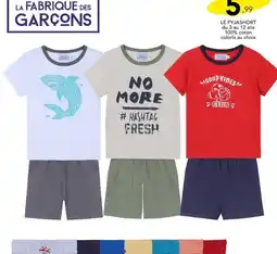 Stokomani LA FABRIQUE DES GARÇONS Le pyjashort offre