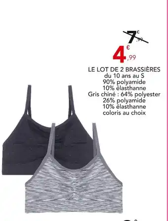 Stokomani Lili Marelle Le lot de 2 brassières offre