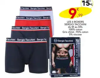 Stokomani Sergio Tacchini Les 4 boxers offre