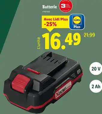 Lidl PARKSIDE Batterie offre