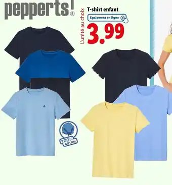 Lidl PEPPERTS T-shirt enfant offre