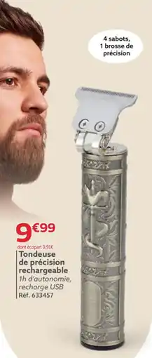 Gifi Tondeuse de précision rechargeable offre