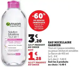 Bi1 Eau micellaire garnier offre