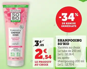 Bi1 Shampooing so'bio offre