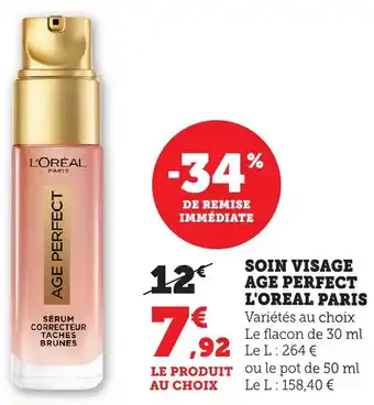 Bi1 Soin visage age perfect l'oreal paris offre