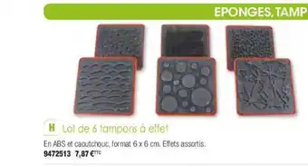Plein ciel Lot De 6 Tampons à Effet offre