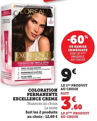 Bi1 Coloration permanente excellence creme offre