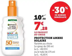 Bi1 Protection ambre solaire offre