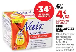 Bi1 Cire depilatoire nair offre