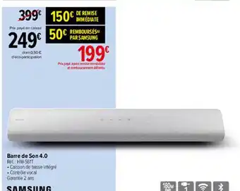 Carrefour Barre De Son 4.0 Samsung offre