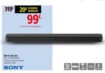 Carrefour Barre De Son Sony offre