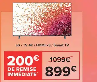 Carrefour Lg - Tv 4k - Hdmi X3 - Smart Tv offre