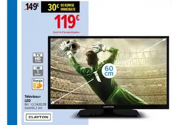 Carrefour Téléviseur Led Clayton offre