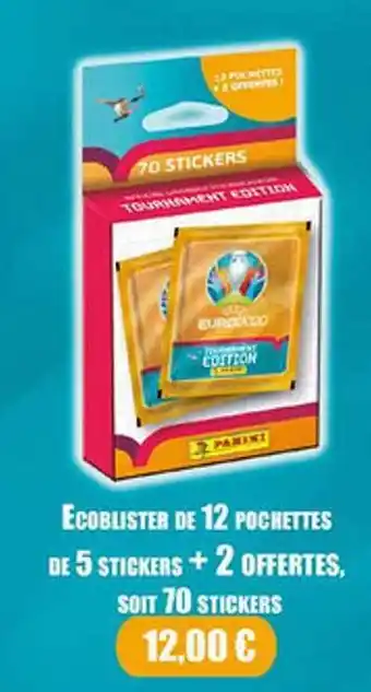 Carrefour écoblister De 12 Pochettes De 5 Stickers + 2 Offertes, Soit 70 Stickers offre
